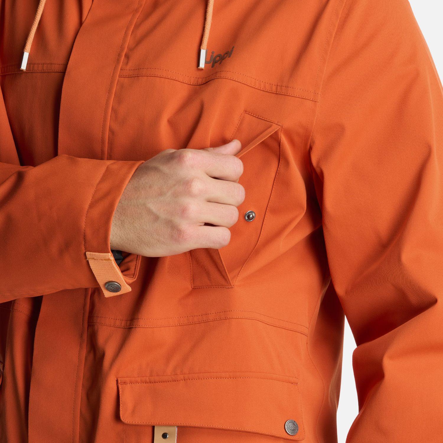 Chaqueta Hombre DayBreak B-Dry Jacket Naranjo Oscuro Lippi-5