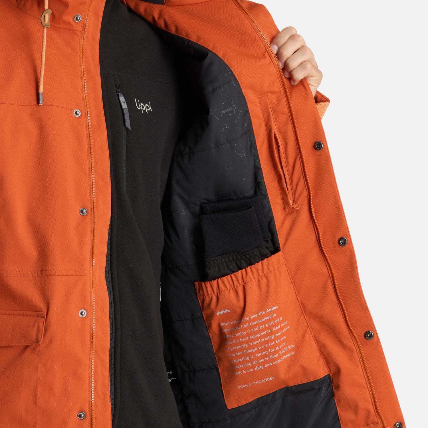 Chaqueta Hombre DayBreak B-Dry Jacket Naranjo Oscuro Lippi-7