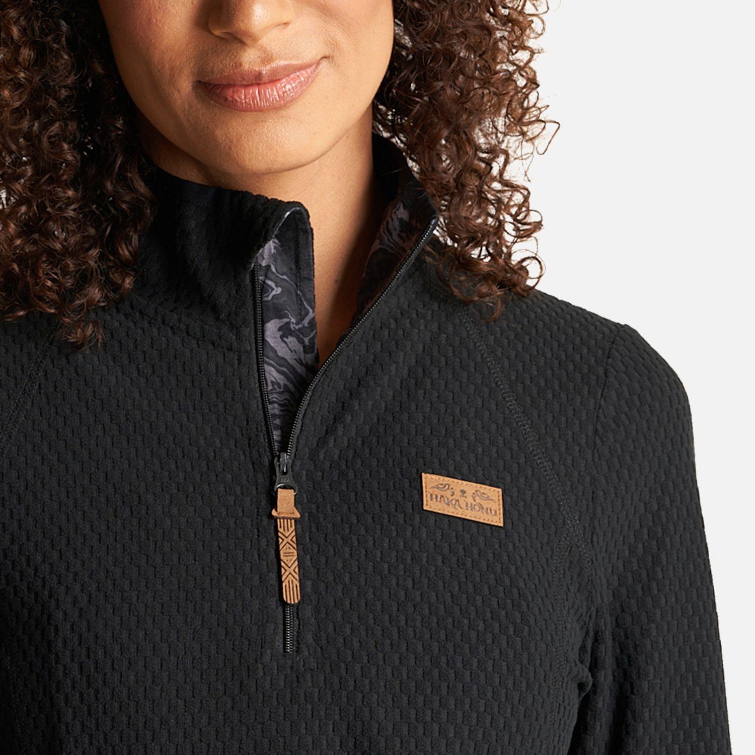 Poleron Mujer Taina Negro Haka Honu I23-4