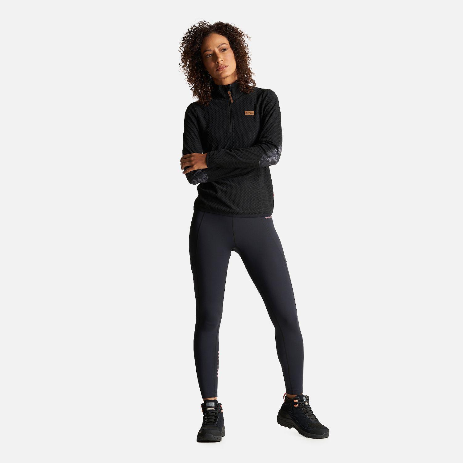 Poleron Mujer Taina Negro Haka Honu I23-6