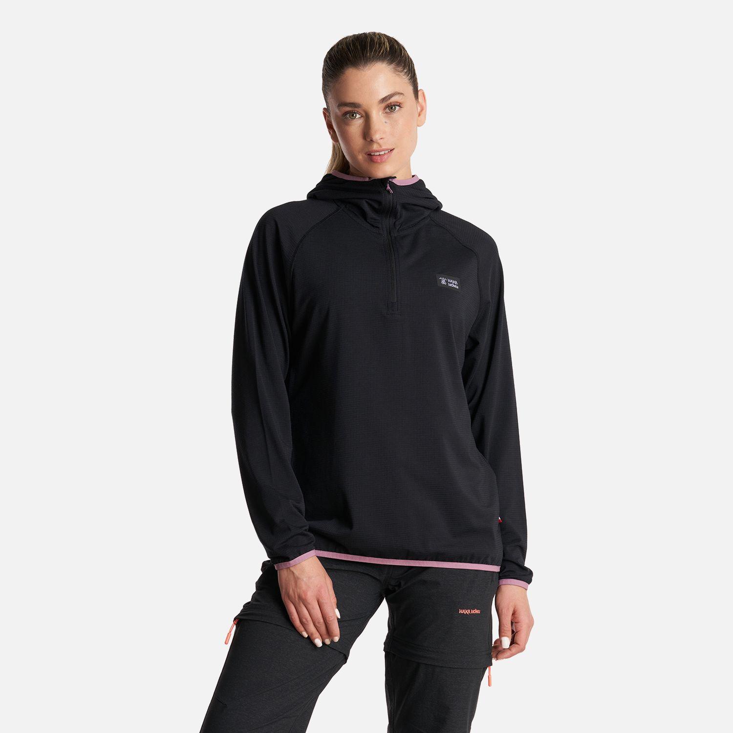 Poleron Mujer Taina Pro Negro Haka Honu V24-1