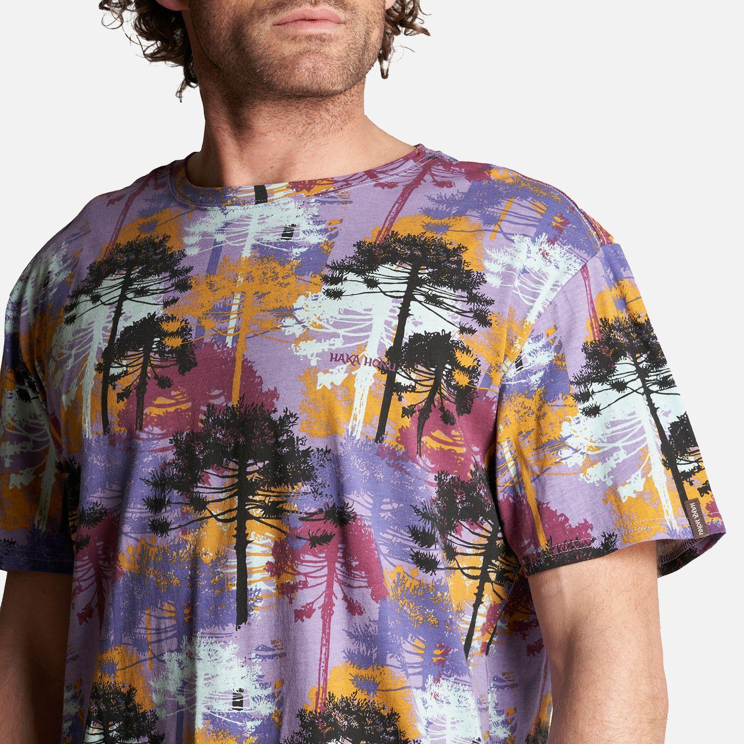 Polera Hombre Araucaria Print Morado Haka Honu-4