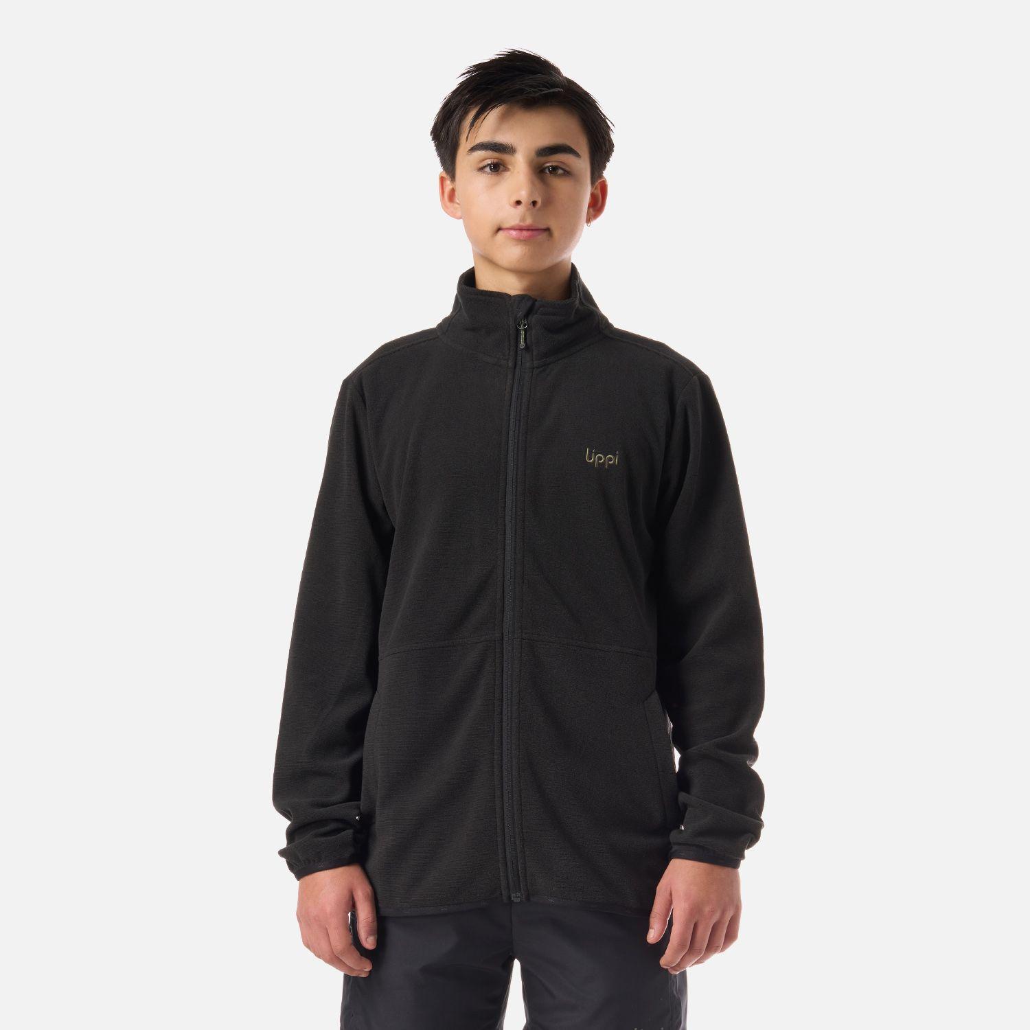 Polar Teen Boy Stripes Nano-F Full Zip Negro Lippi V26-0