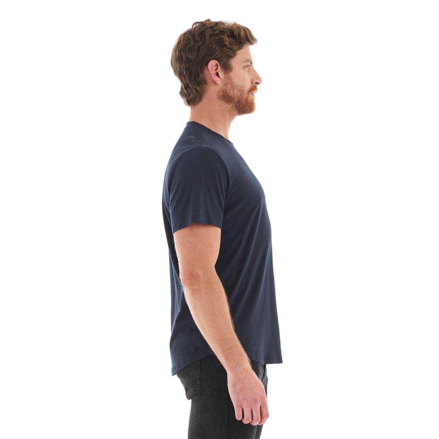 Polera Hombre Base Camp UV-Stop T-Shirt Azul Noche Lippi-3