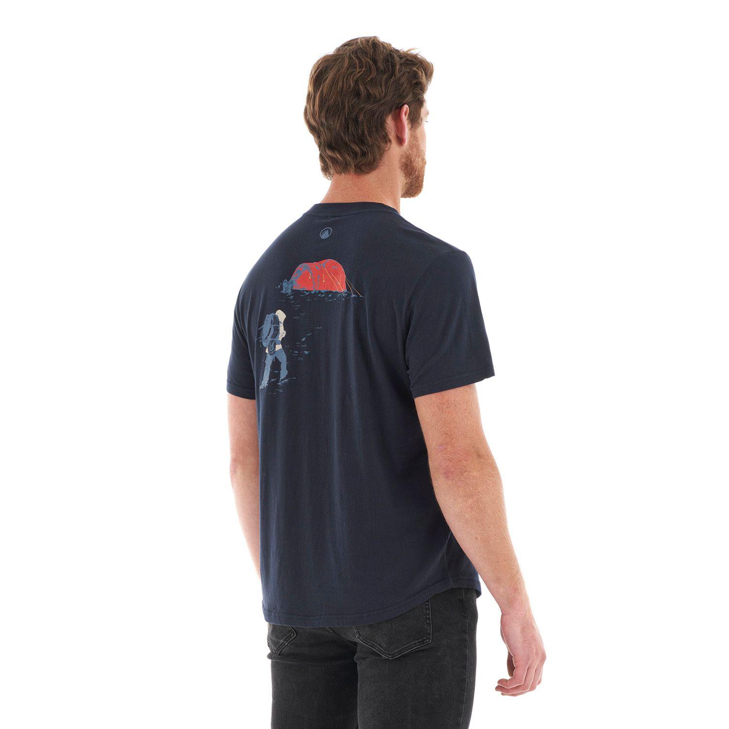 Polera Hombre Base Camp UV-Stop T-Shirt Azul Noche Lippi-4