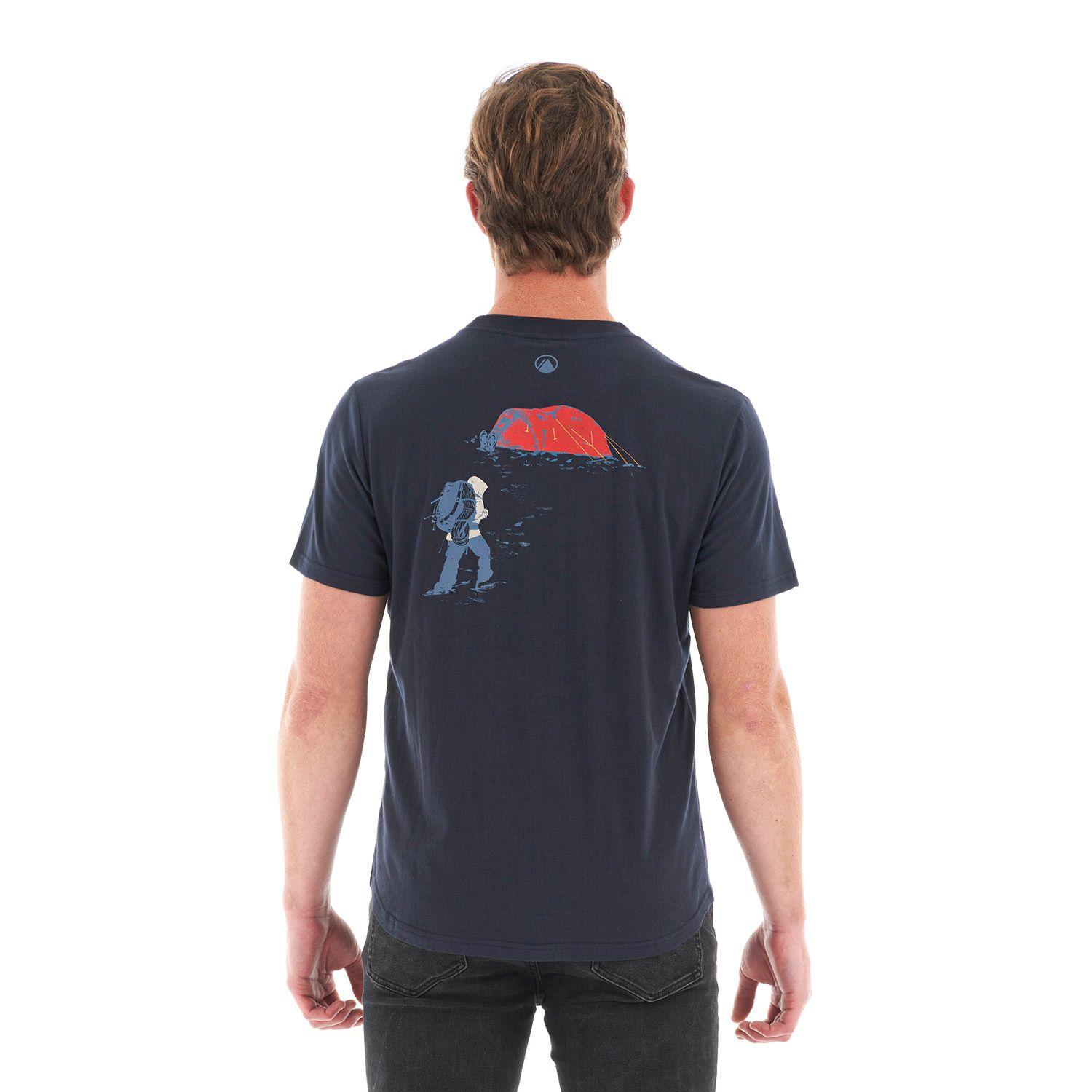 Polera Hombre Base Camp UV-Stop T-Shirt Azul Noche Lippi-5