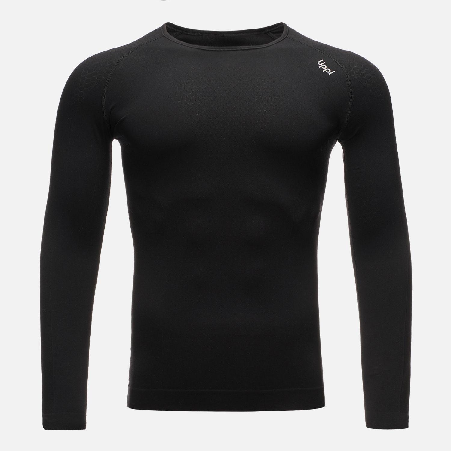 Primera Capa Hombre Skintec 1000 Seamless Top Negro Lippi I23-0