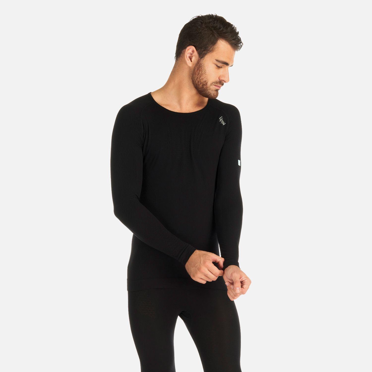 Primera Capa Hombre Skintec 1000 Seamless Top Negro Lippi I23-1