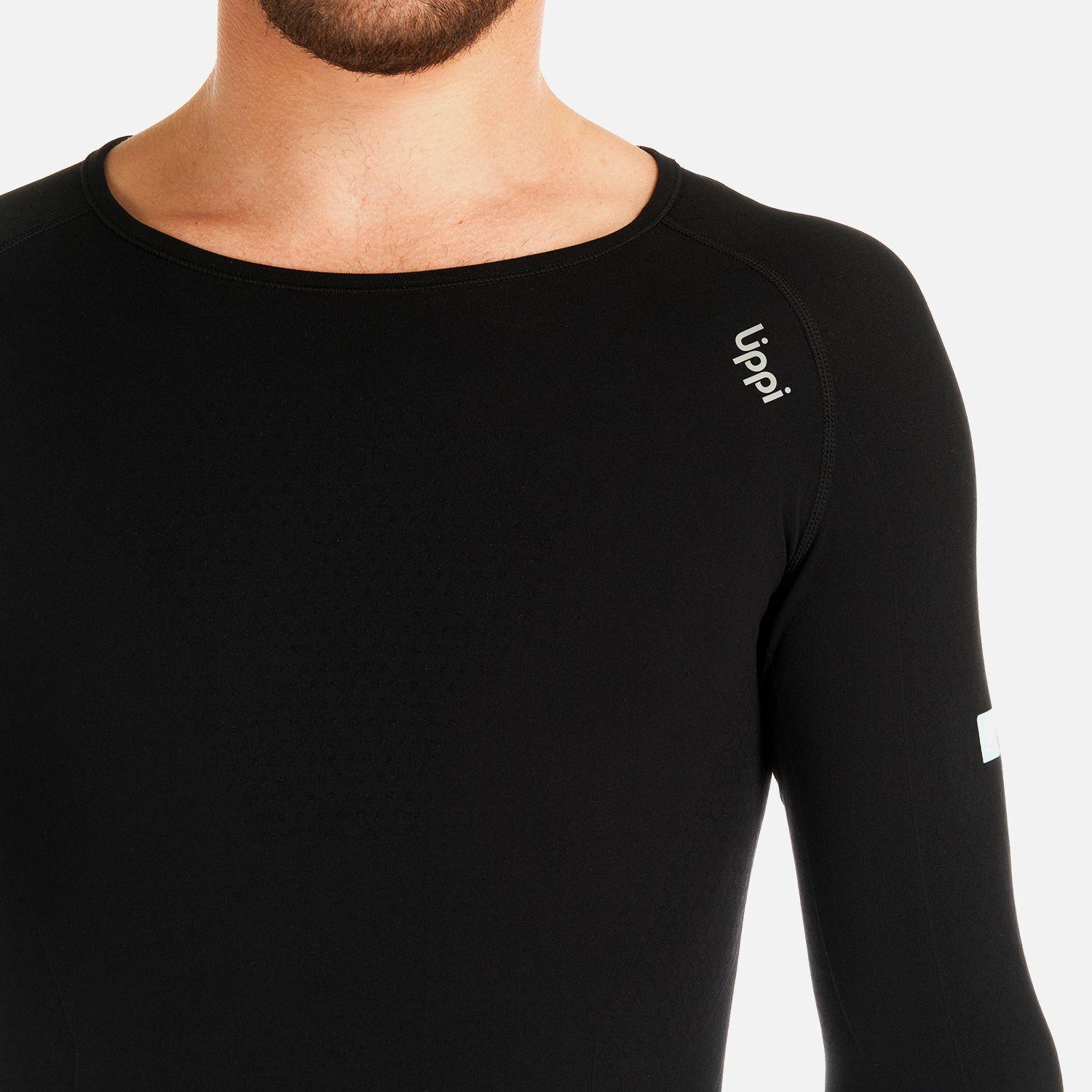 Primera Capa Hombre Skintec 1000 Seamless Top Negro Lippi I23-7