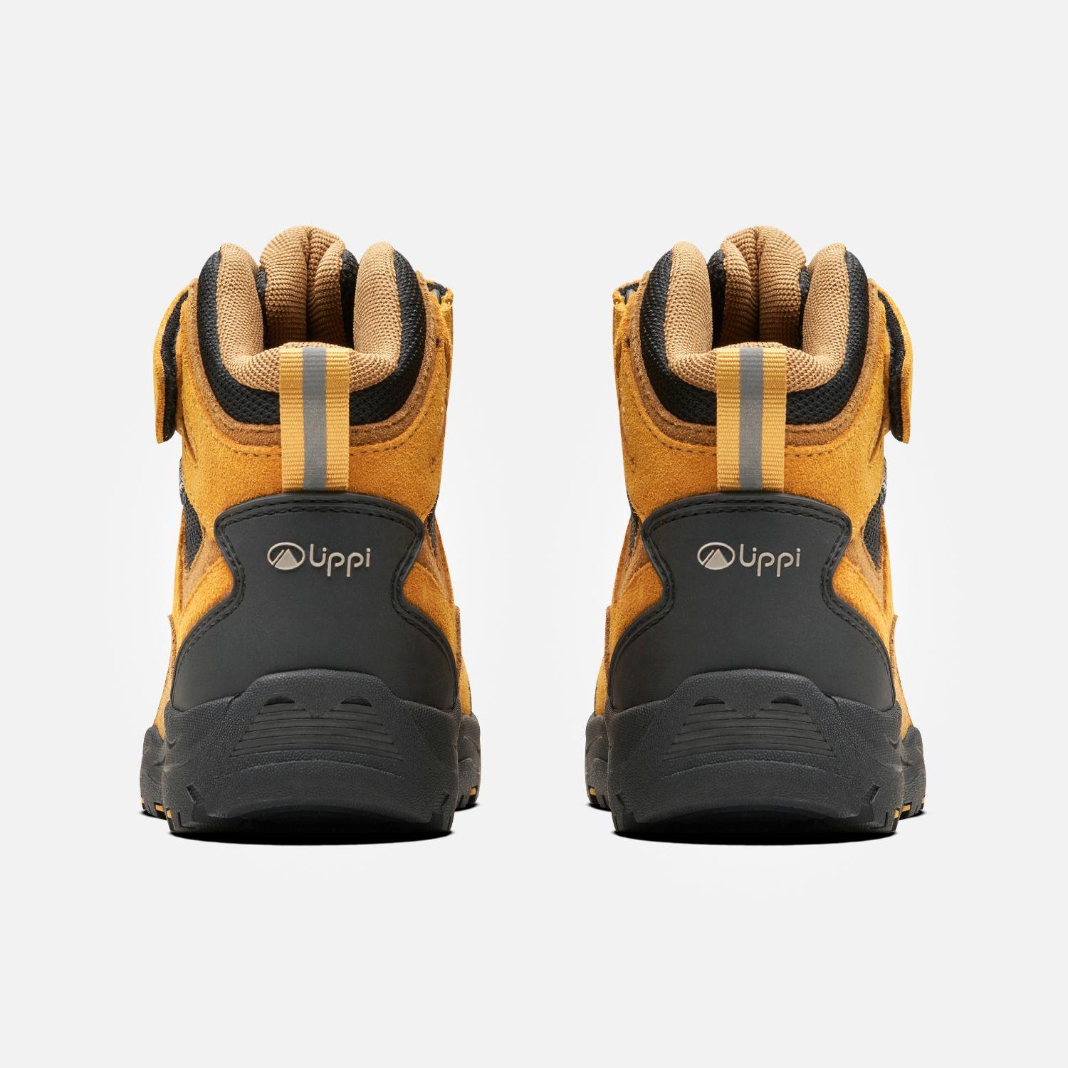 Botín Niño Puelo Cs Hi Velcro Negro / Mostaza Lippi V26-4