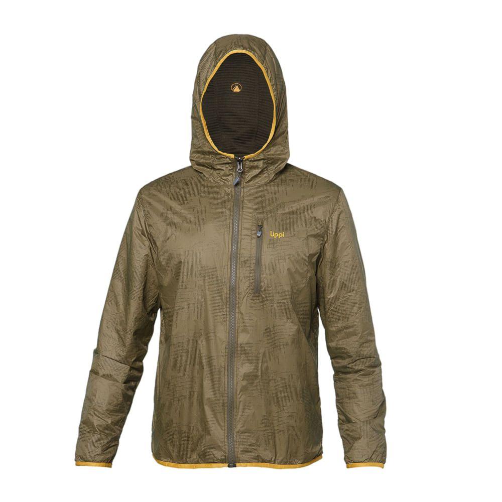 Chaqueta Hombre Two Faces Windbreaker Hoody Jacket Verde Militar Lippi-5