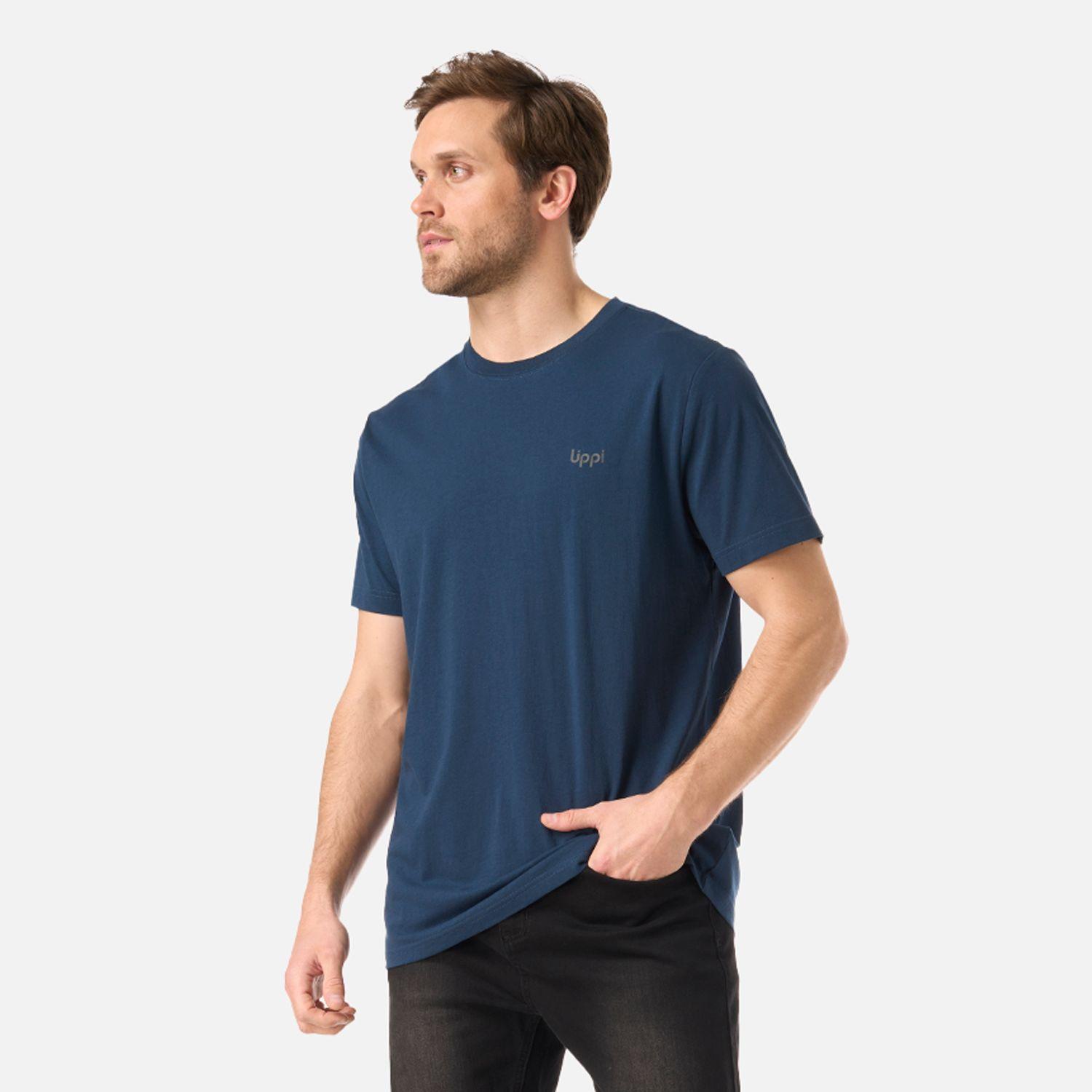 Polera Hombre Logo Lippi Back Print T-Shirt Azul Marino Lippi V26-2