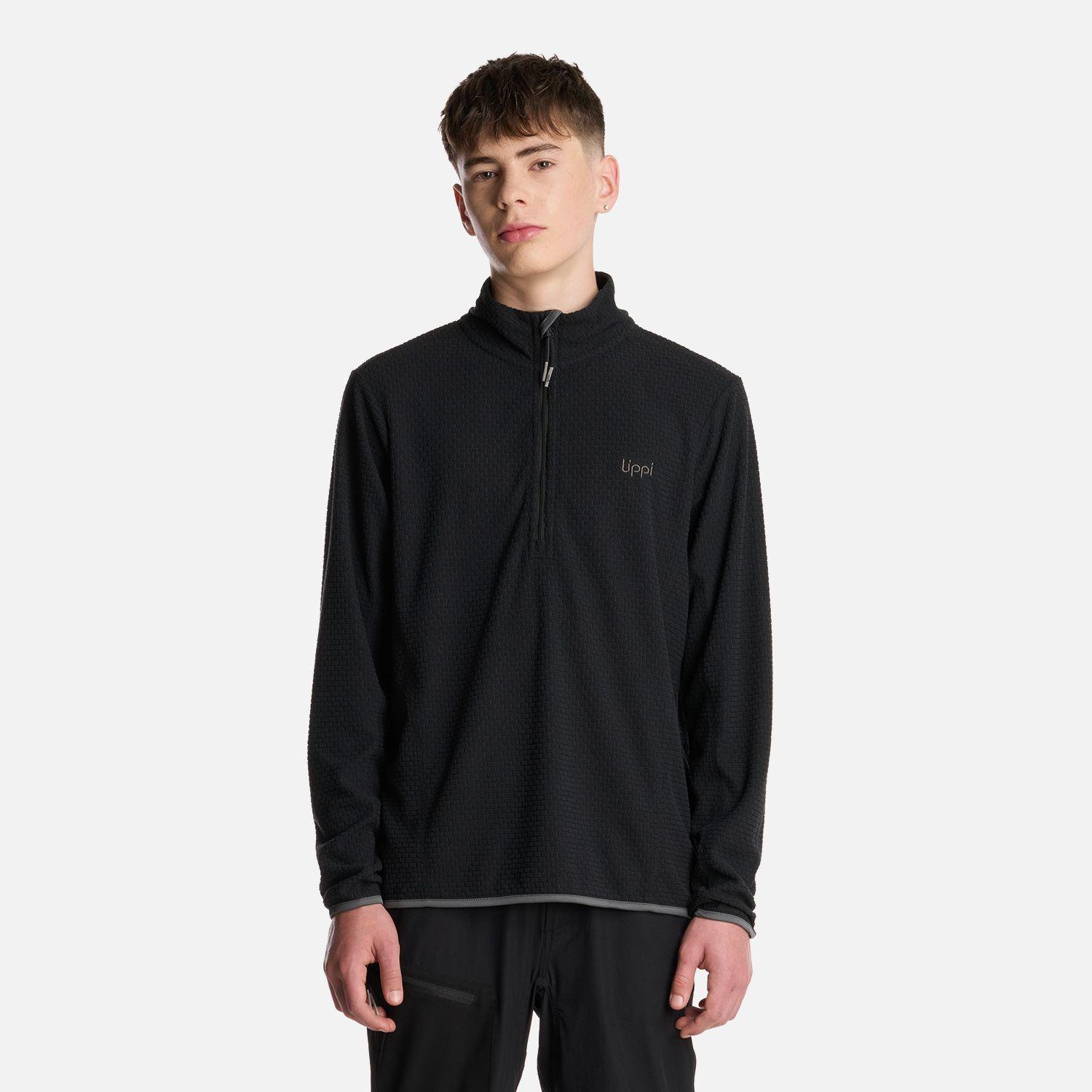 Polerón Teen Boy Mild Nano-F 14 Zip Negro Lippi I25-0