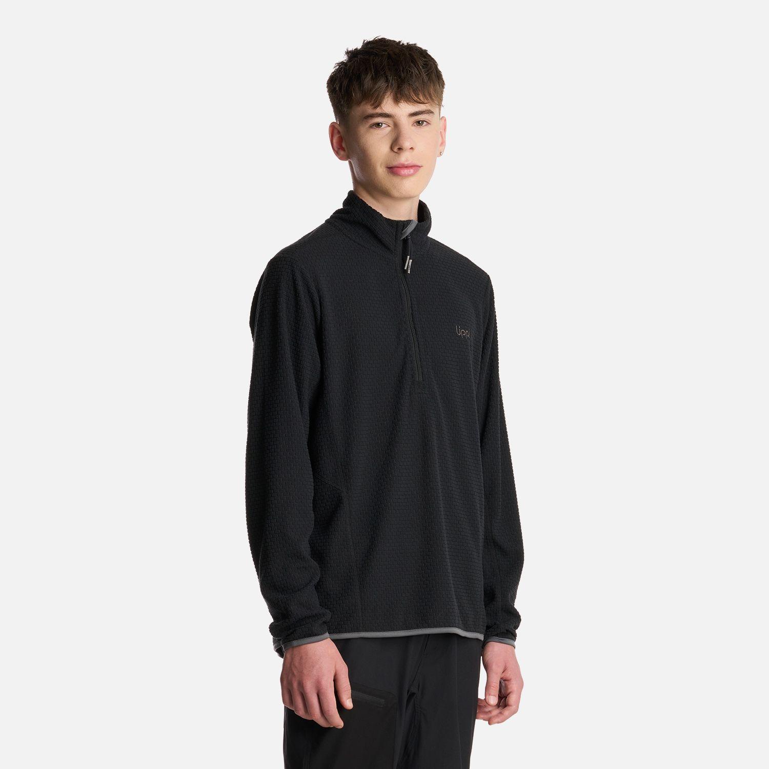 Polerón Teen Boy Mild Nano-F 14 Zip Negro Lippi I25-1