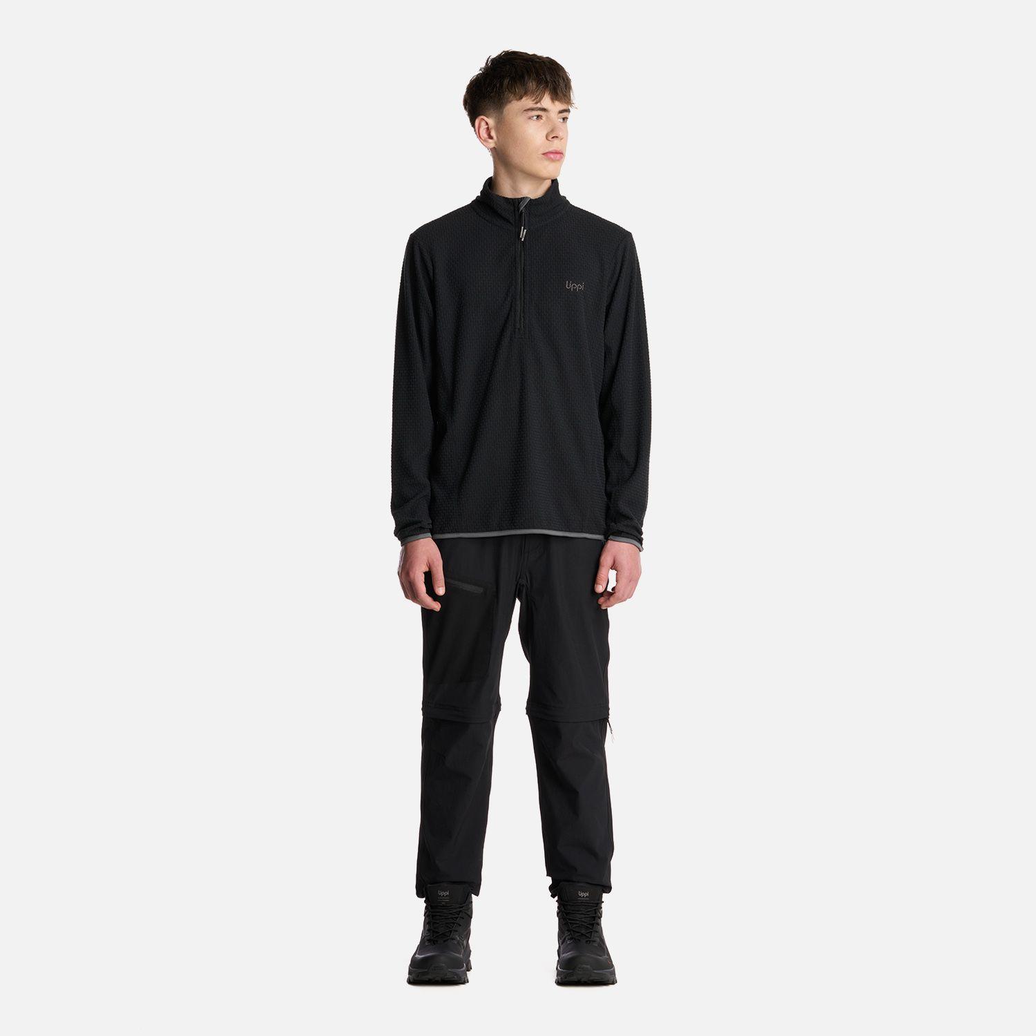 Polerón Teen Boy Mild Nano-F 14 Zip Negro Lippi I25-4