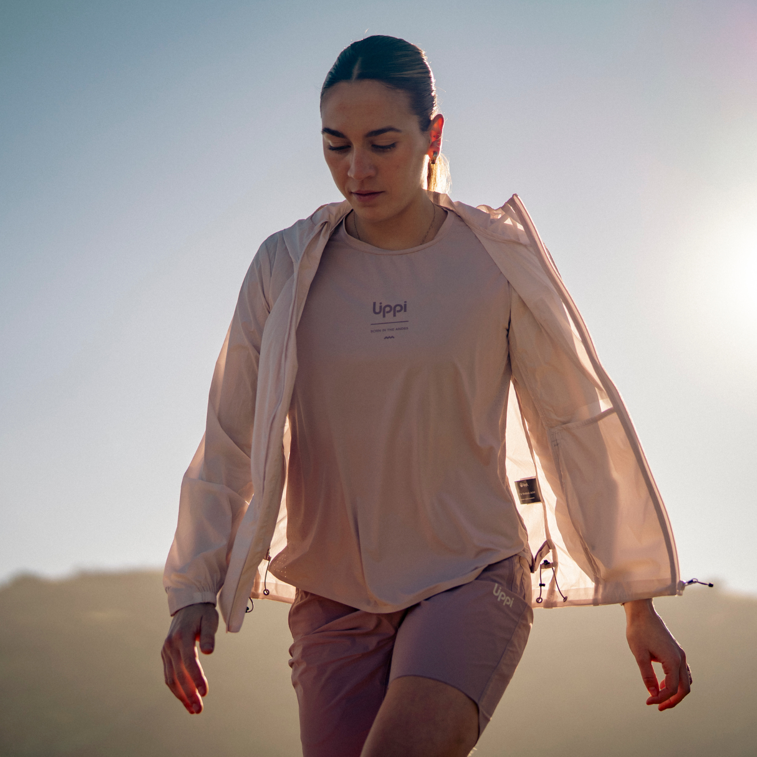 Polera Mujer Air Q-Dry T-Shirt Malva Lippi V26-7