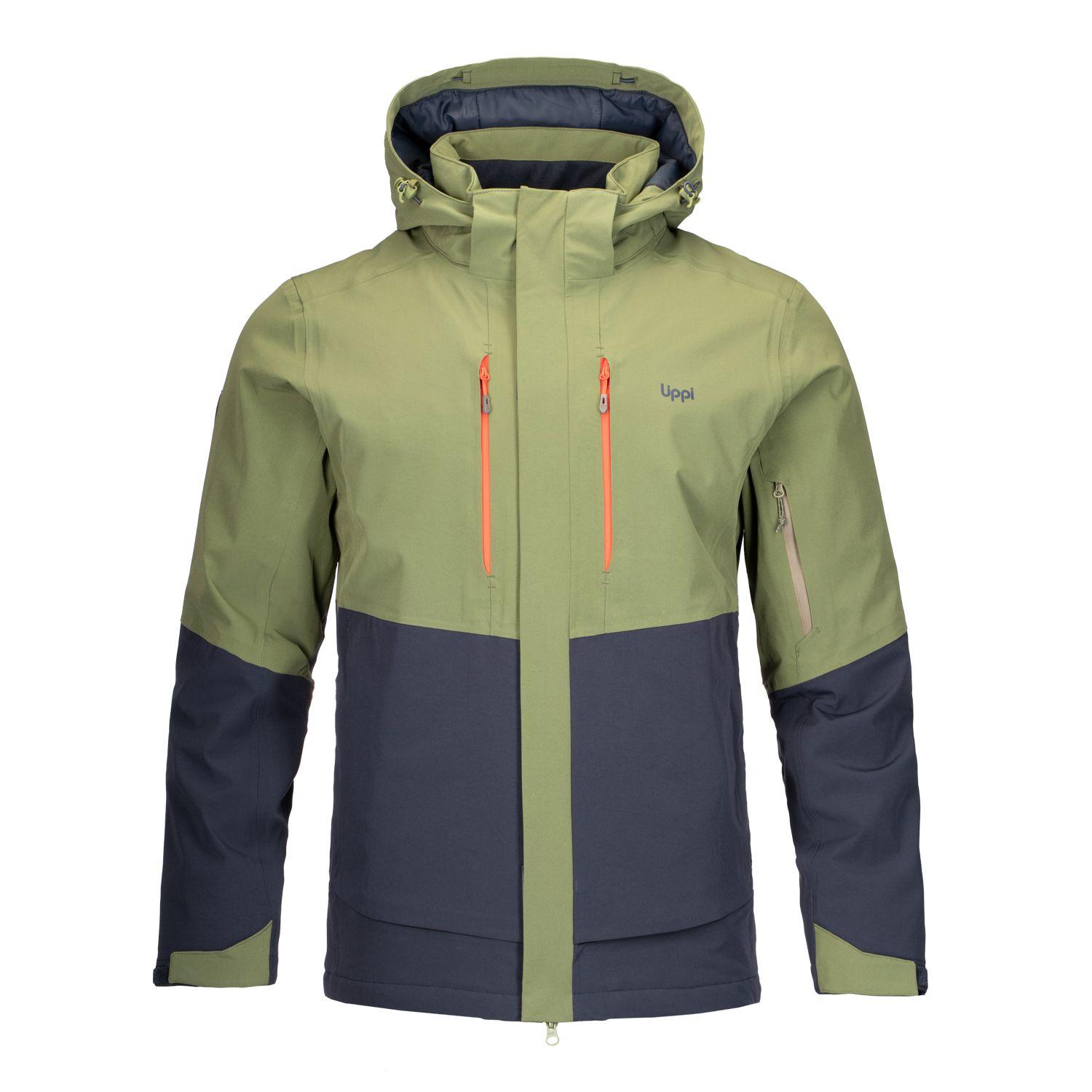 Chaqueta Hombre Andes B-Dry Hoody Jacket Verde Mate Azul Marino Lippi-0