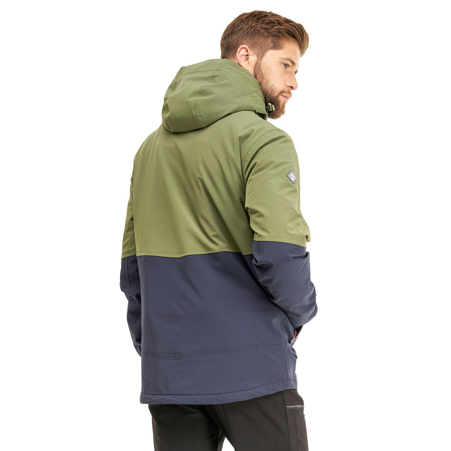 Chaqueta Hombre Andes B-Dry Hoody Jacket Verde Mate Azul Marino Lippi-2