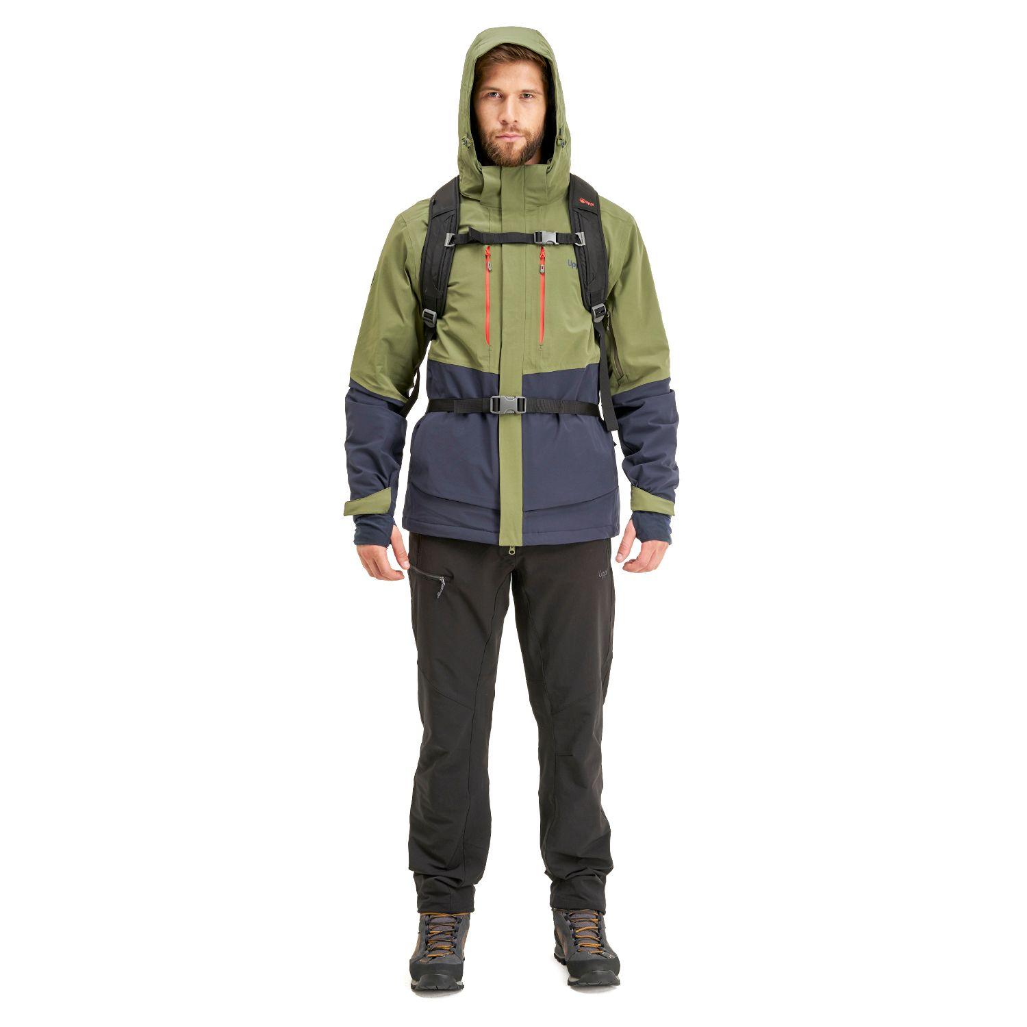 Chaqueta Hombre Andes B-Dry Hoody Jacket Verde Mate Azul Marino Lippi-9