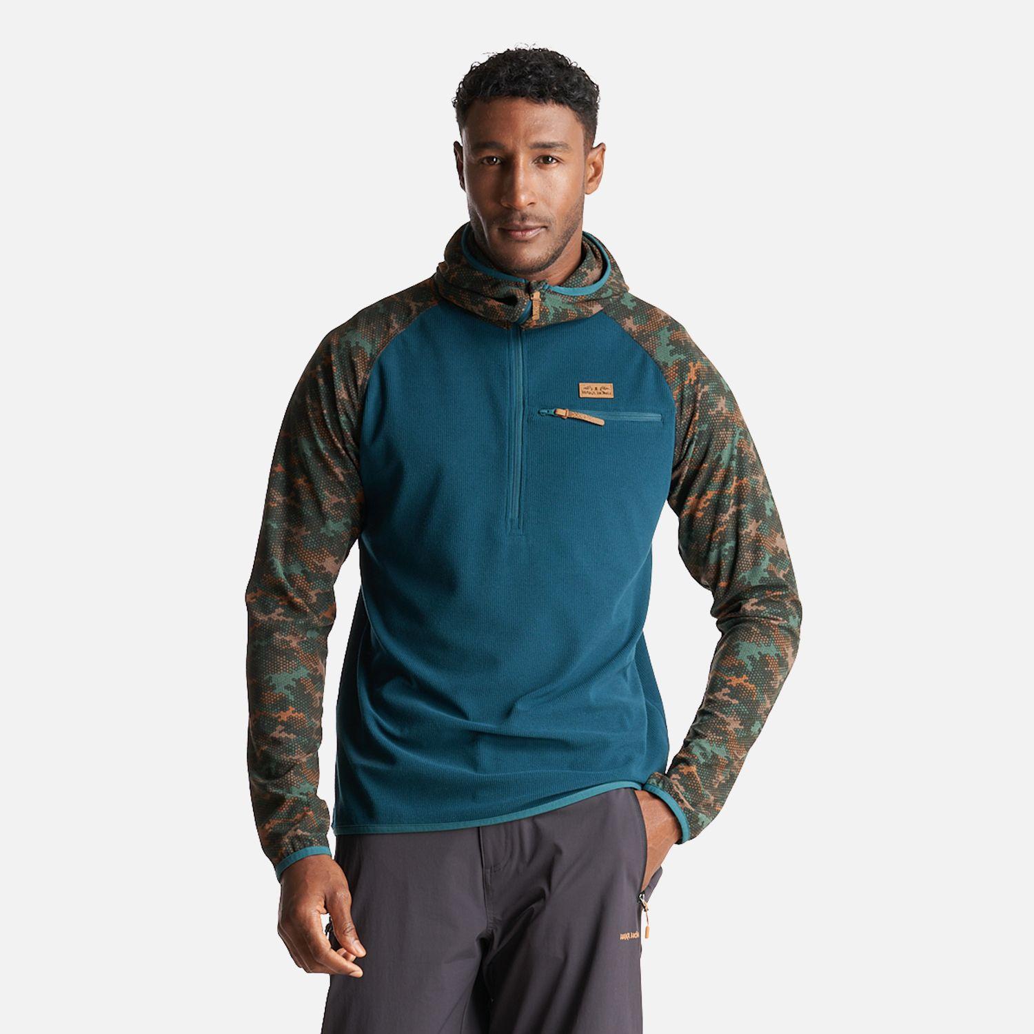 Poleron Hombre Taina Pro Print Petroleo Haka Honu-1