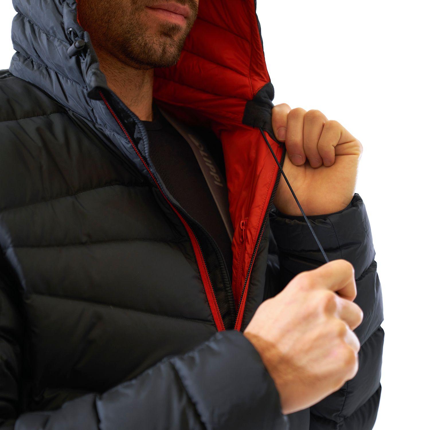 Chaqueta Hombre Bazpur Down Hoody Jacket Negro Lippi I19-4