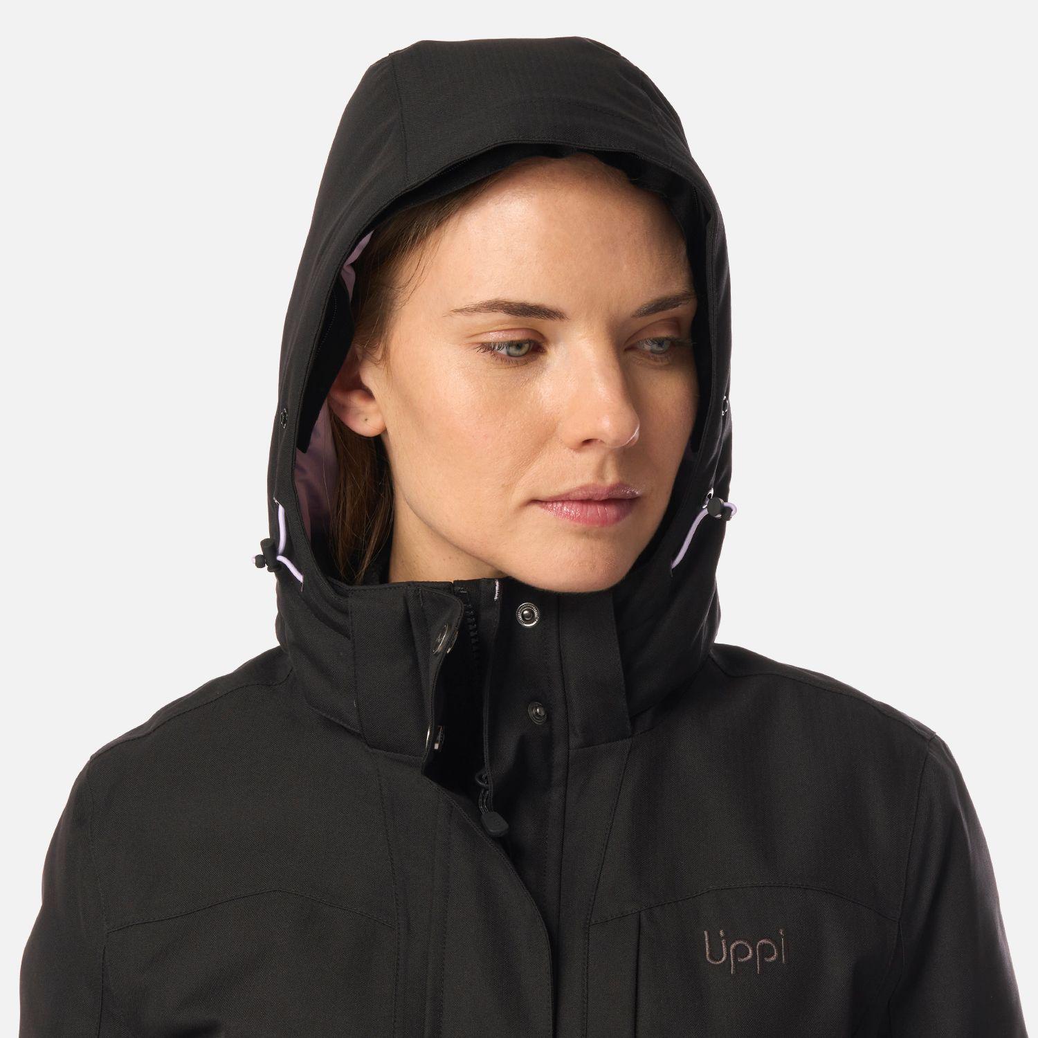 Chaqueta Mujer Roble B-Dry Hoody Jacket Melange Negro Lippi I26-5
