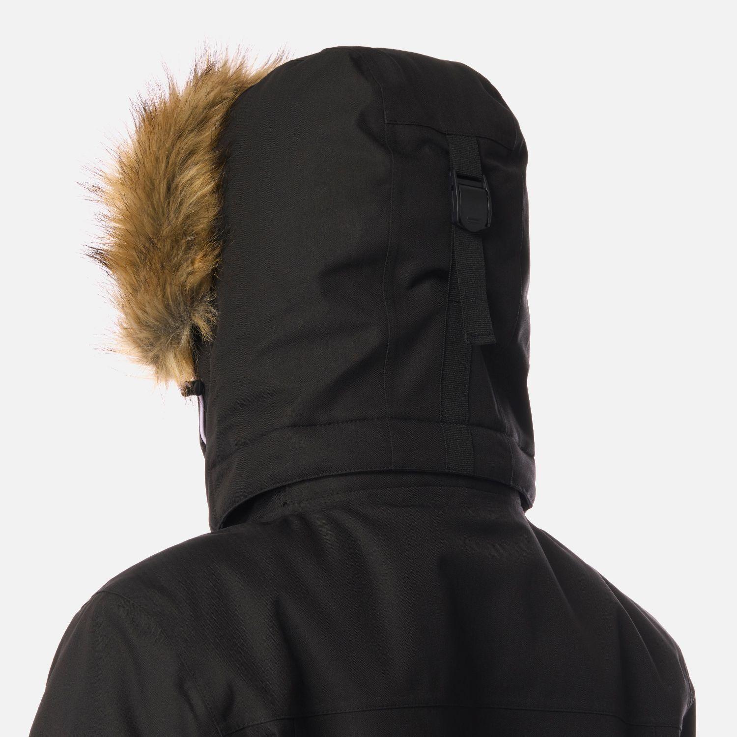 Chaqueta Mujer Roble B-Dry Hoody Jacket Melange Negro Lippi I26-8