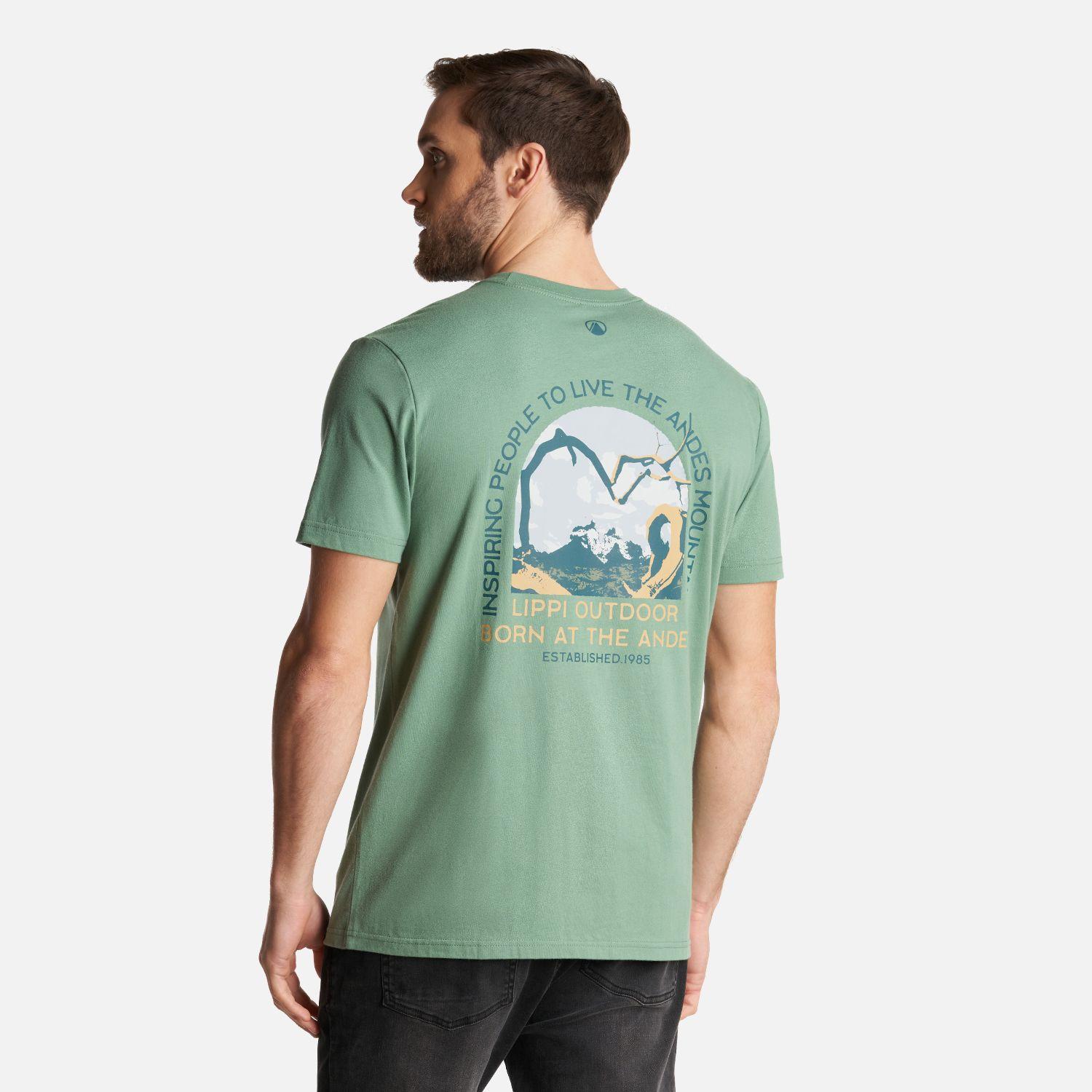 Polera Hombre Portal Forest T-Shirt Verde Claro Lippi-3