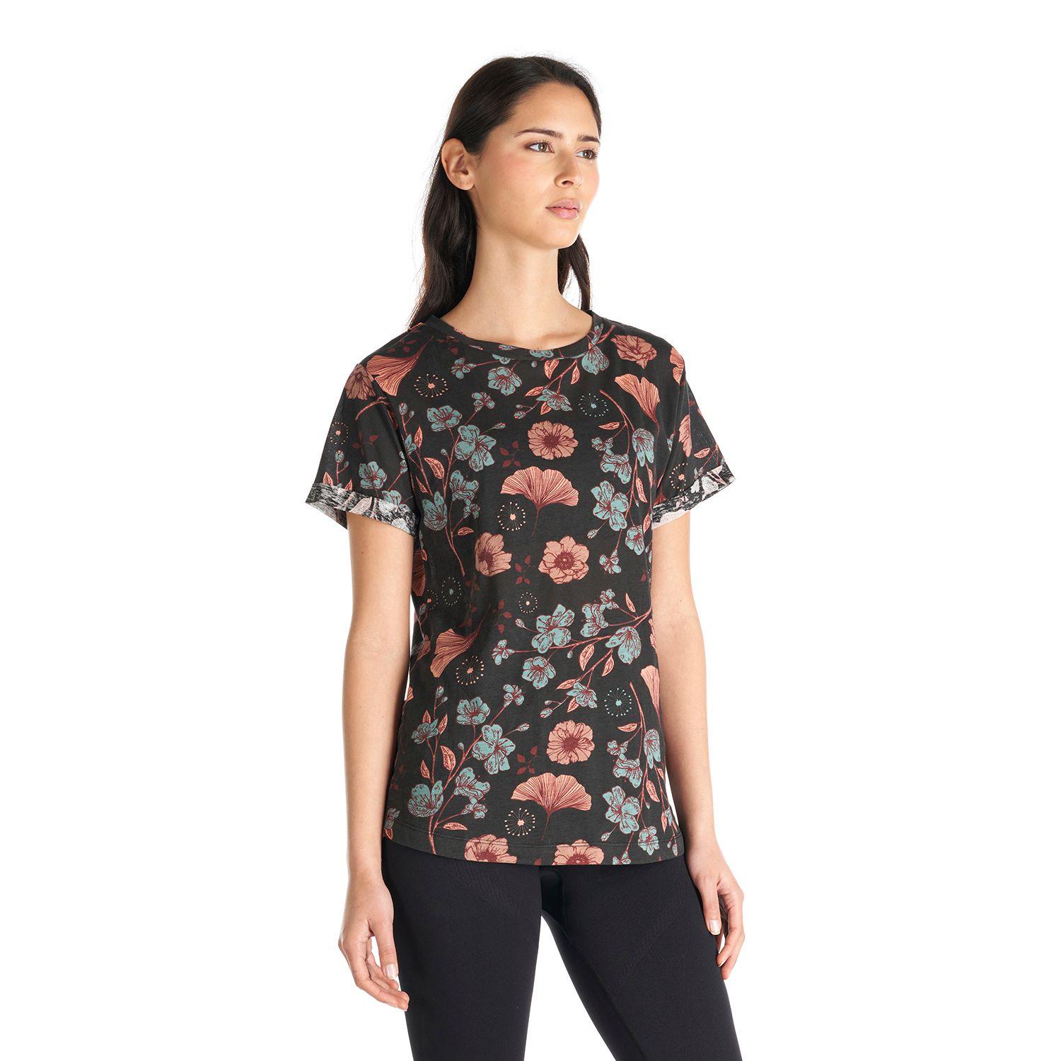 Polera Mujer Flora Negro Haka Honu-2