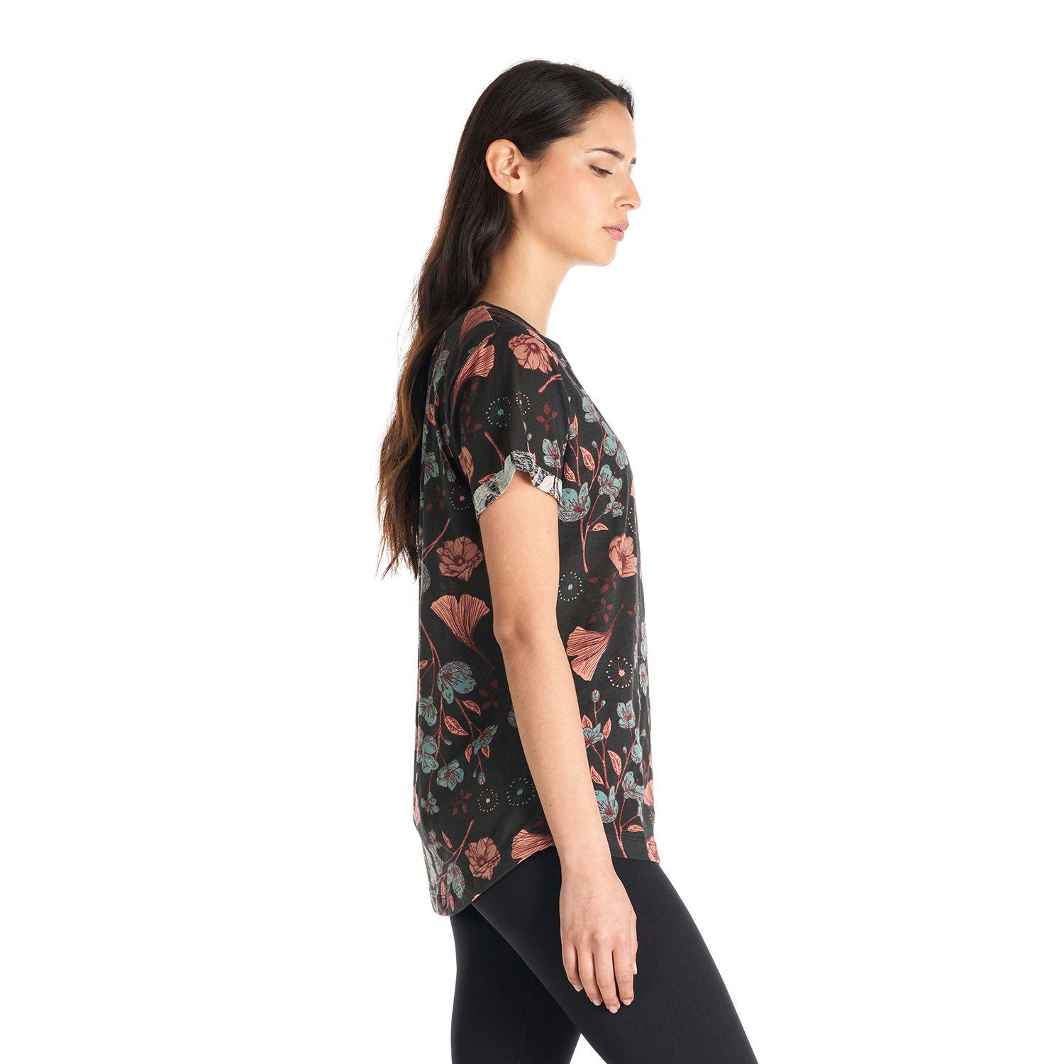 Polera Mujer Flora Negro Haka Honu-3