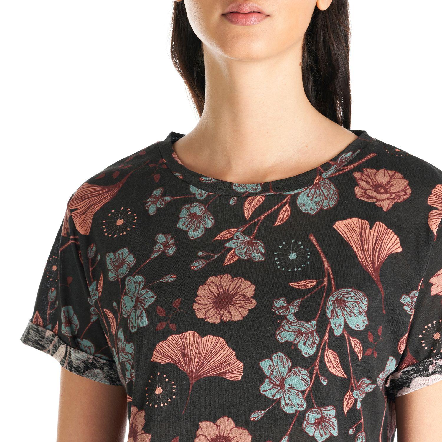 Polera Mujer Flora Negro Haka Honu-6