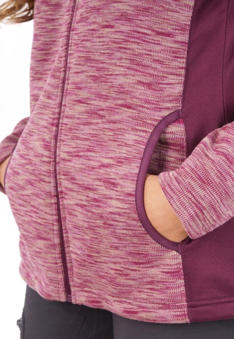 Poleron Mujer Herringbone Blend-Pro Hoody Jacket Purpura Lippi-2