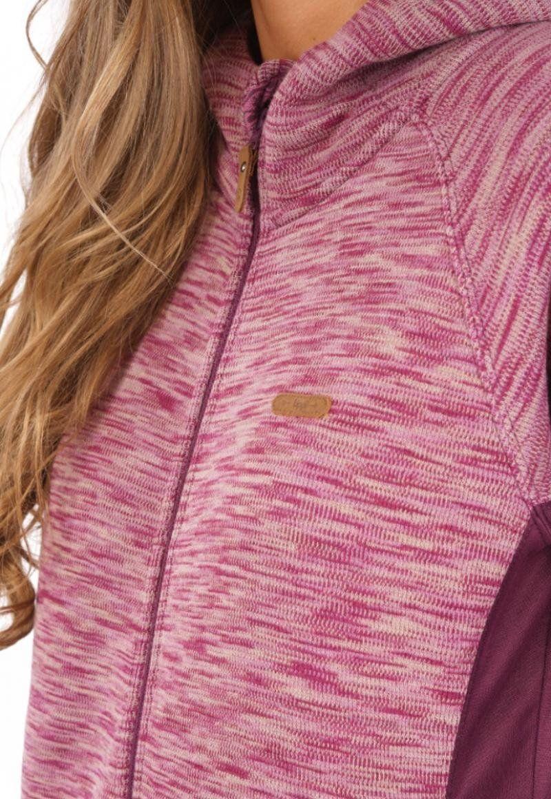 Poleron Mujer Herringbone Blend-Pro Hoody Jacket Purpura Lippi-3