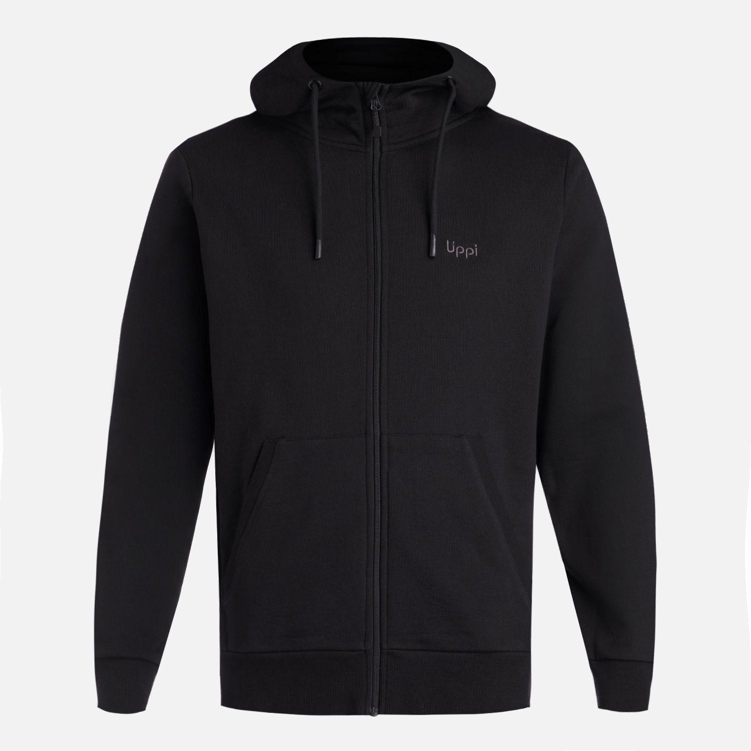 Polerón Hombre Ulmo Full Zip Hoody Sweatshirt Negro Lippi V27-6