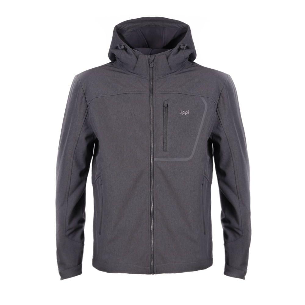 Chaqueta Hombre Macaya Softshell Hoody Jacket Melange Grafito Lippi I18-0
