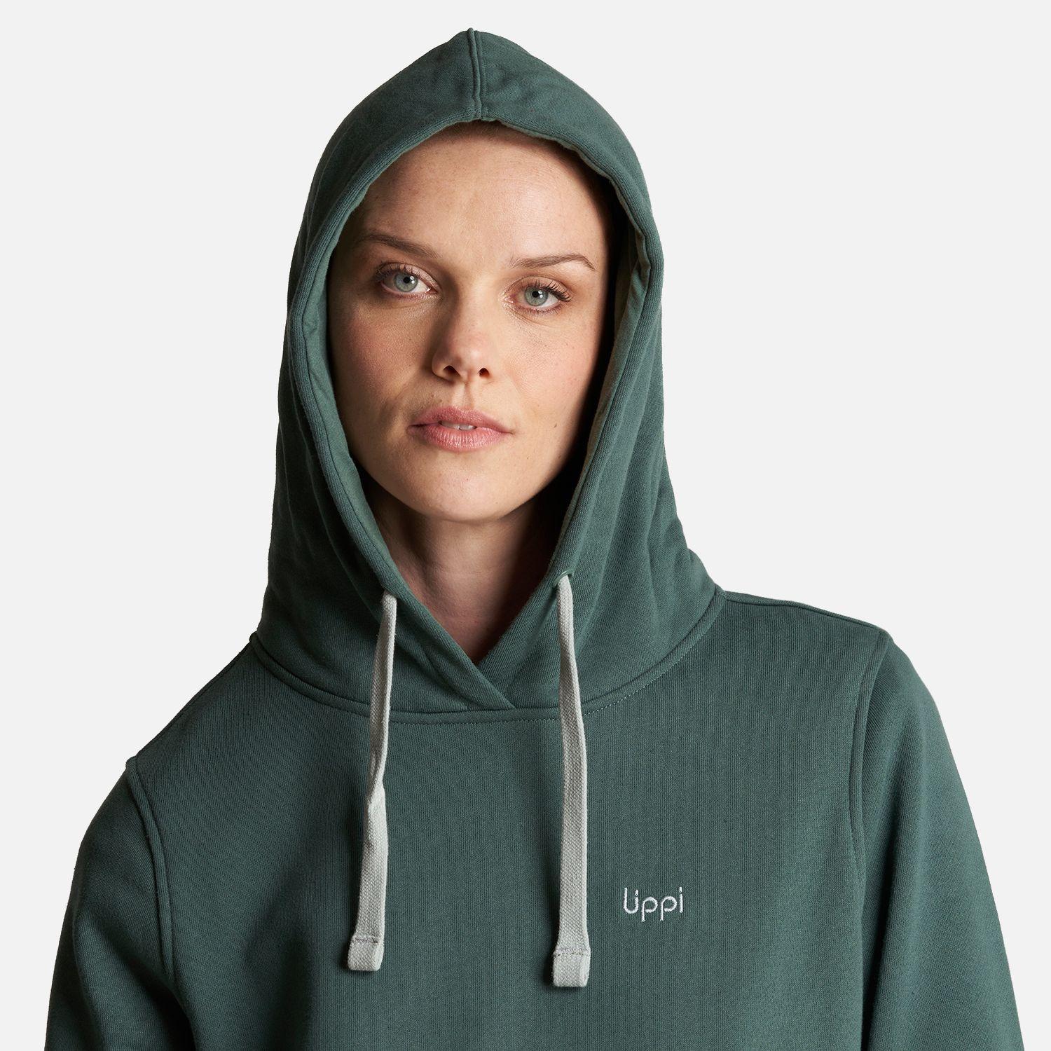 Poleron Mujer Insigne Hoody Sweatshirt Verde Botella Lippi-4