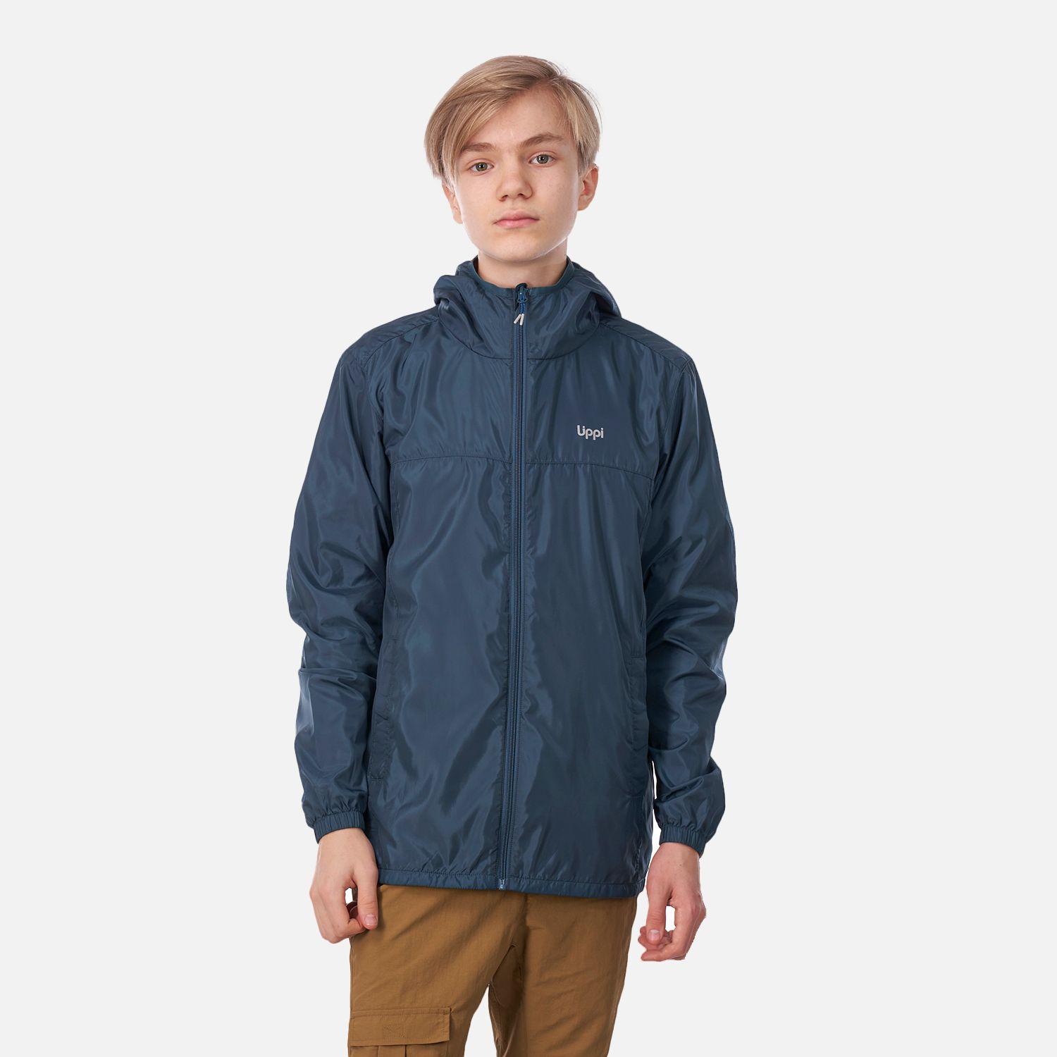 Chaqueta Teen Boy Nightfall WindBreaker Hoody Jacket Azul Grisaceo Lippi-1