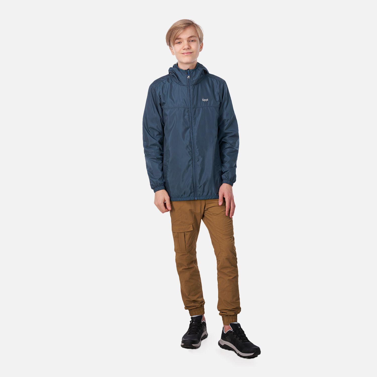 Chaqueta Teen Boy Nightfall WindBreaker Hoody Jacket Azul Grisaceo Lippi-5
