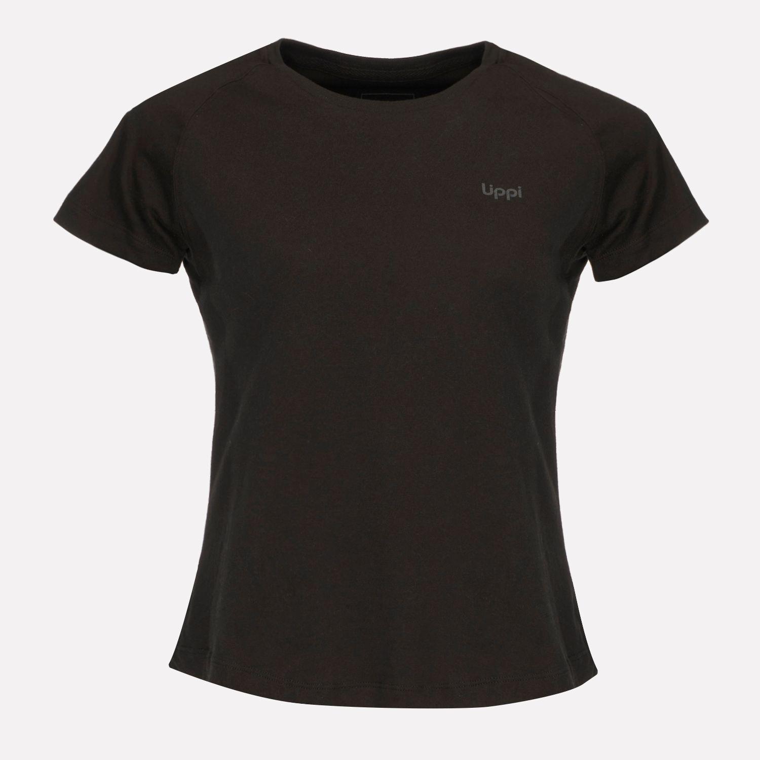 Polera Mujer Crossback Organic T-Shirt Negro Lippi-0