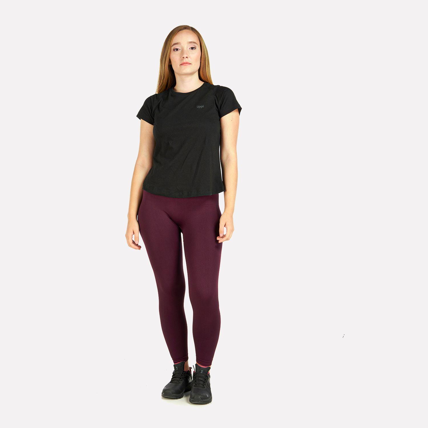 Polera Mujer Crossback Organic T-Shirt Negro Lippi-7