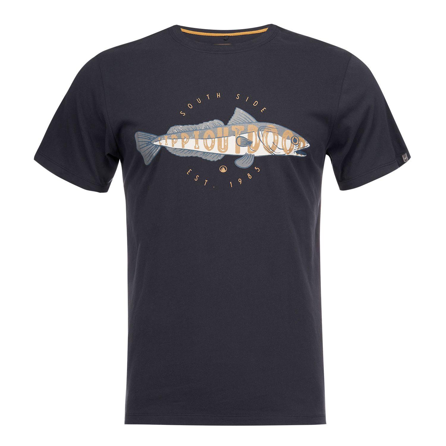 Polera Hombre Wildlife UV-Stop T-Shirt Grafito Lippi-0