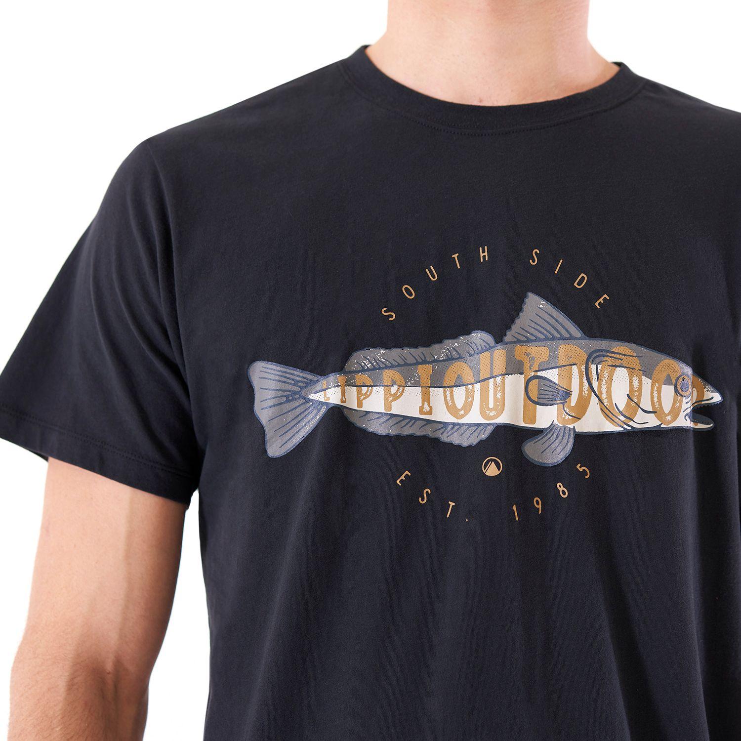 Polera Hombre Wildlife UV-Stop T-Shirt Grafito Lippi-4