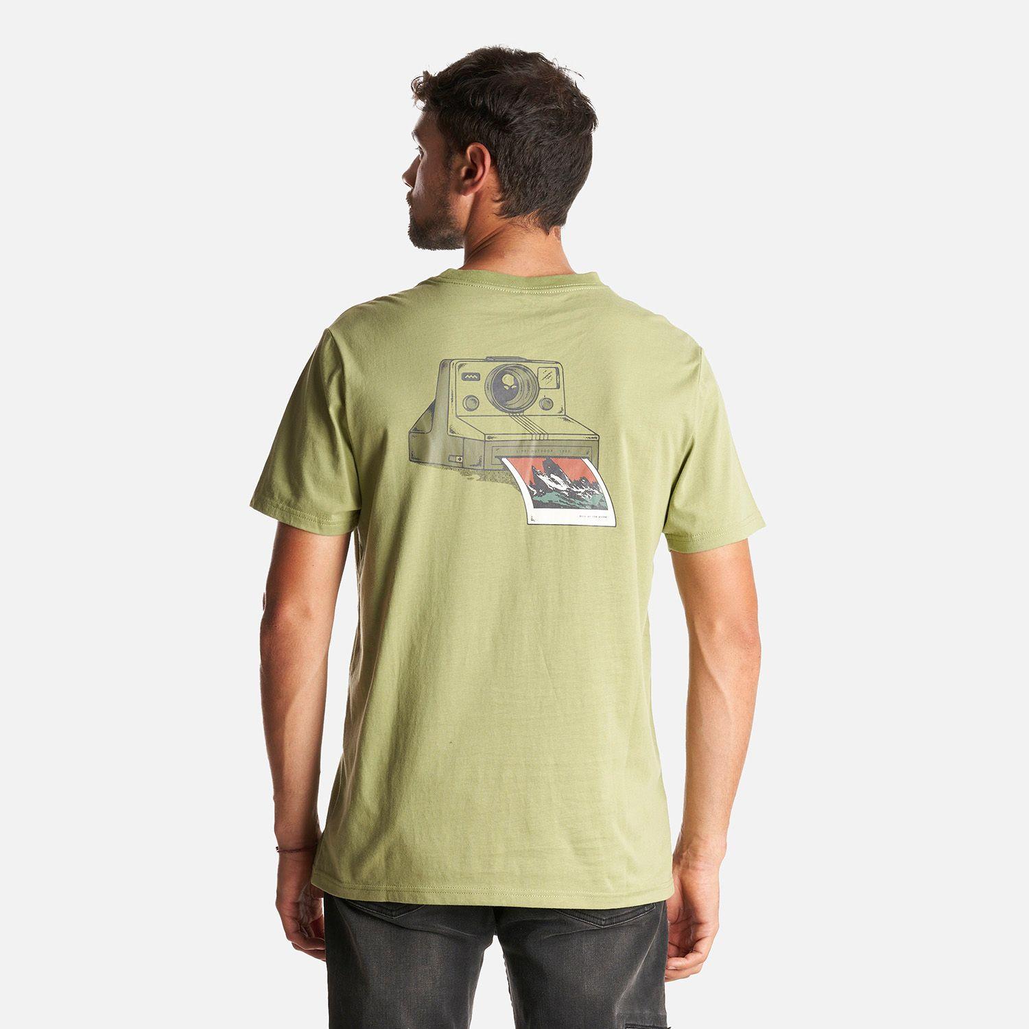 Polera Hombre Into the Mountain T-Shirt Verde Mate Lippi-3