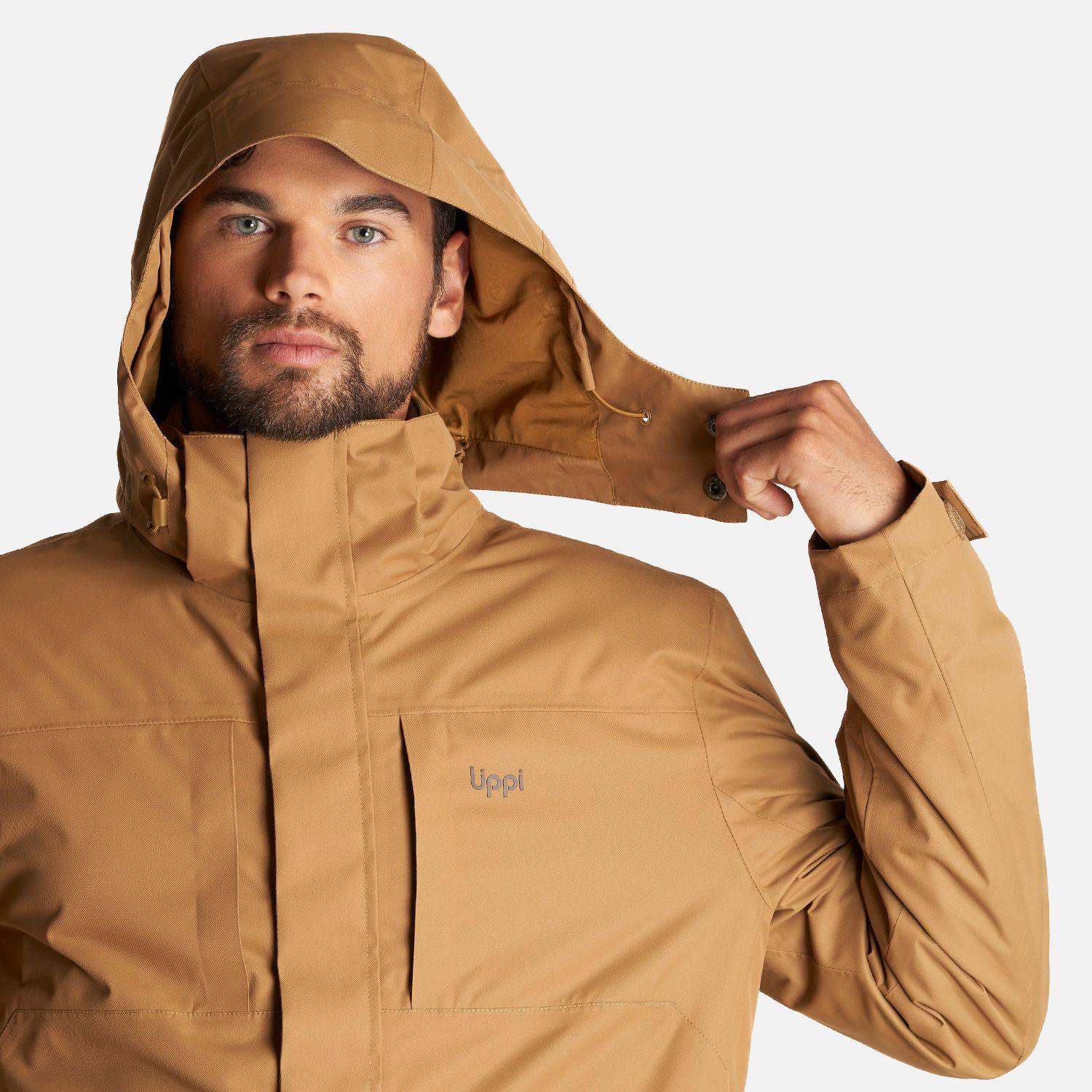 Chaqueta Hombre Tres Cruces Fusion-3 Hoody Jacket Mostaza Oscuro Lippi-5