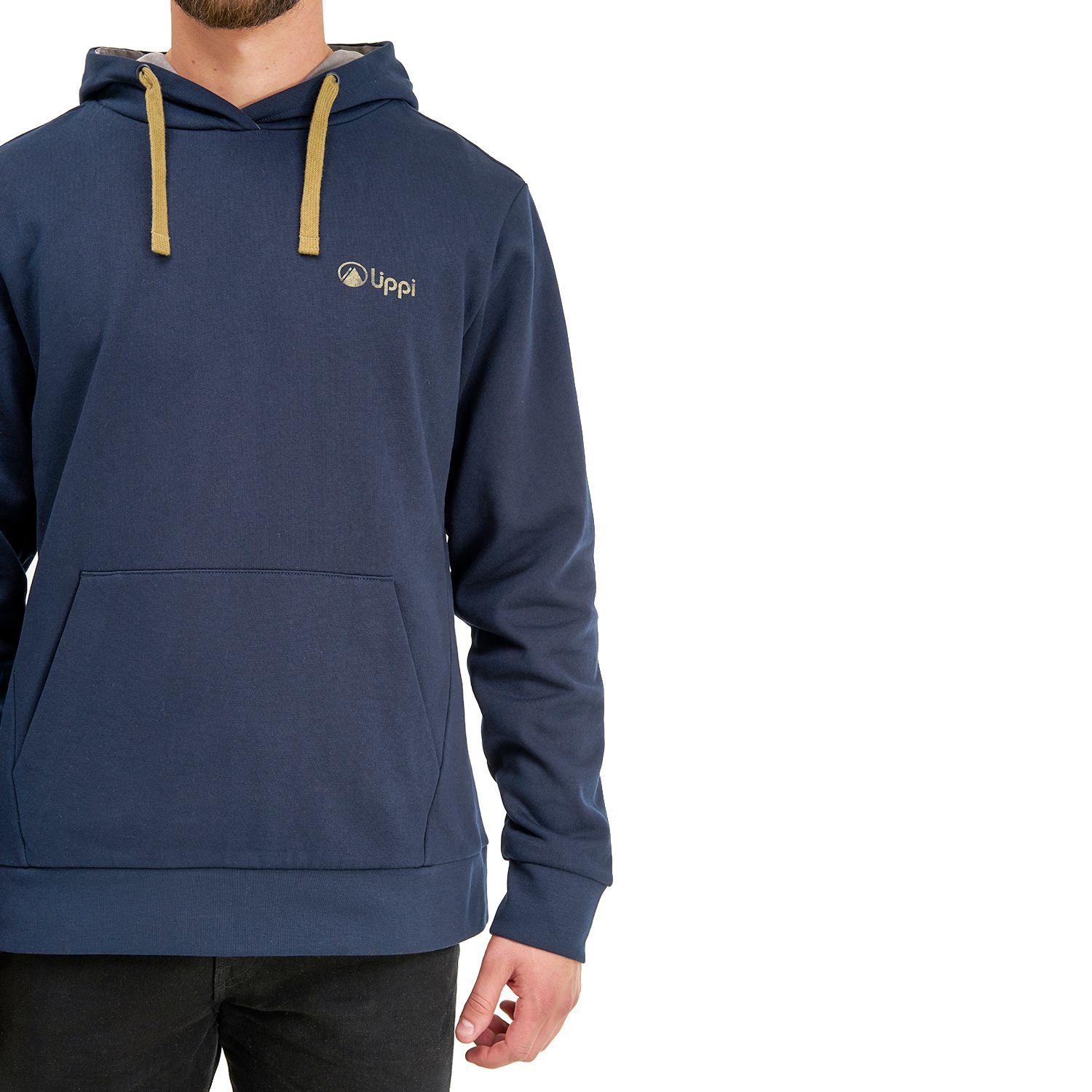 Poleron Hombre Insigne Hoody Sweatshirt Azul Marino Lippi I20-5