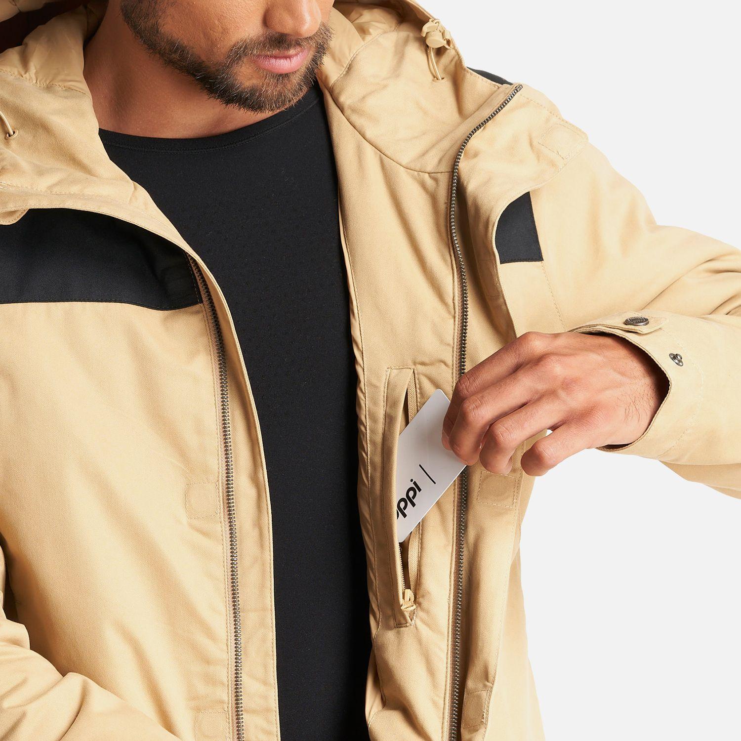 Chaqueta Hombre Peumo Canvas Hoody Jacket Taupe Lippi-6