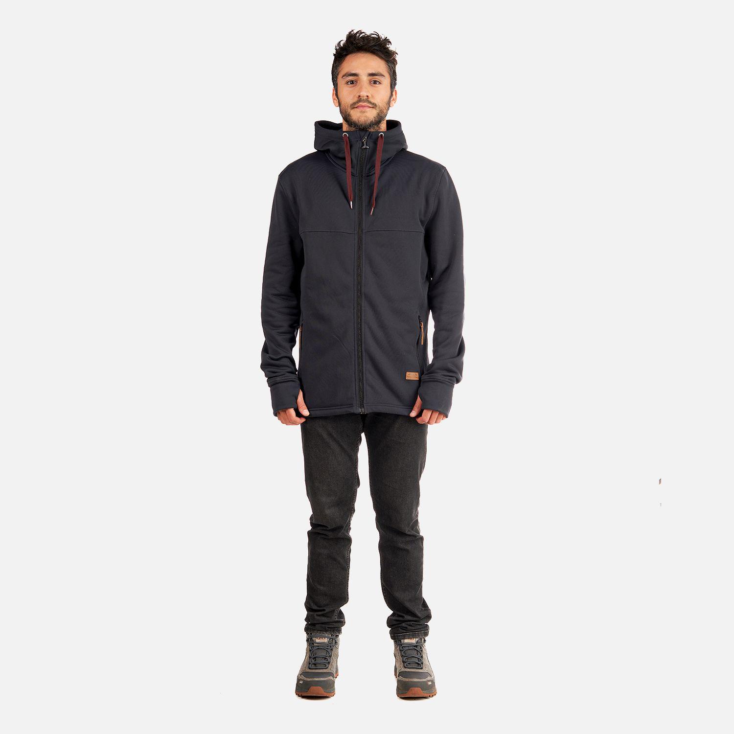 Poleron Hombre Hoodini Negro Haka Honu-6