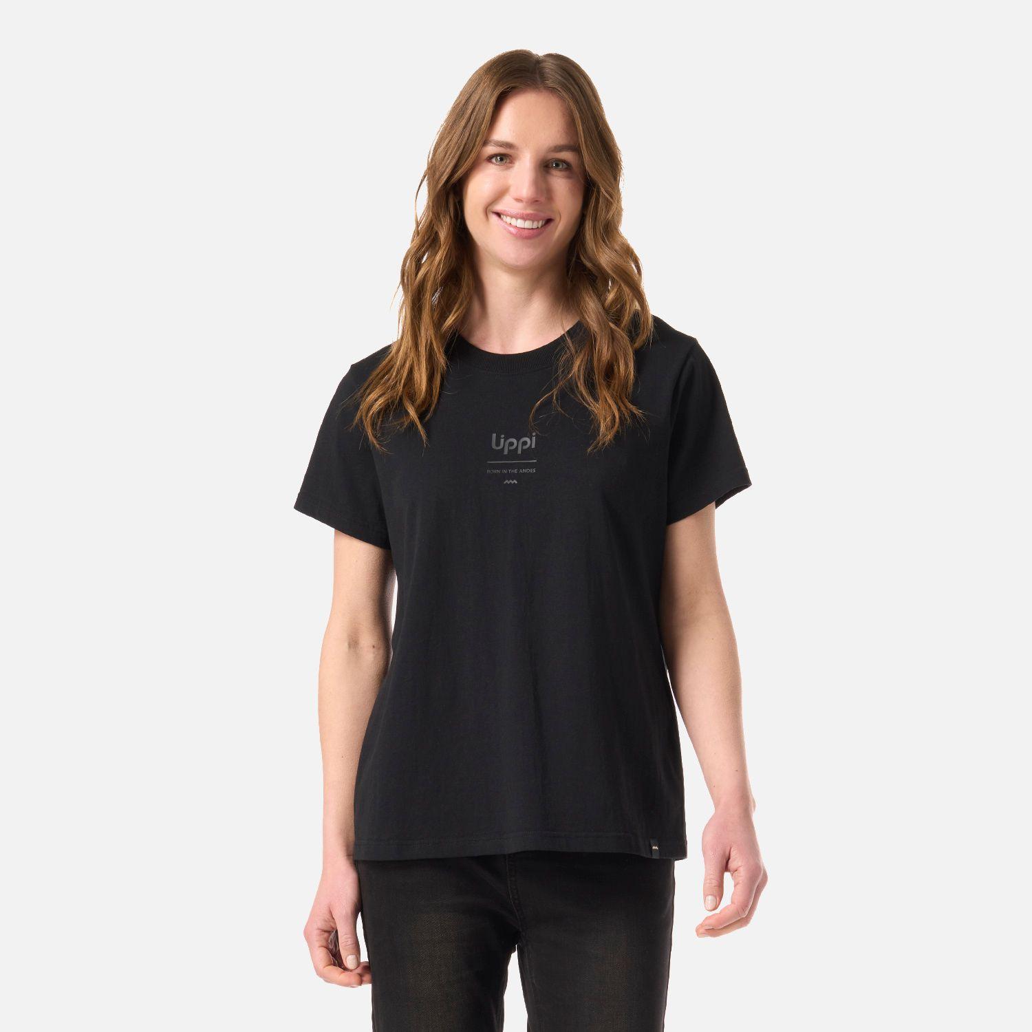 Polera Mujer Ulmo Mid Point T-Shirt Negro Lippi V26-0