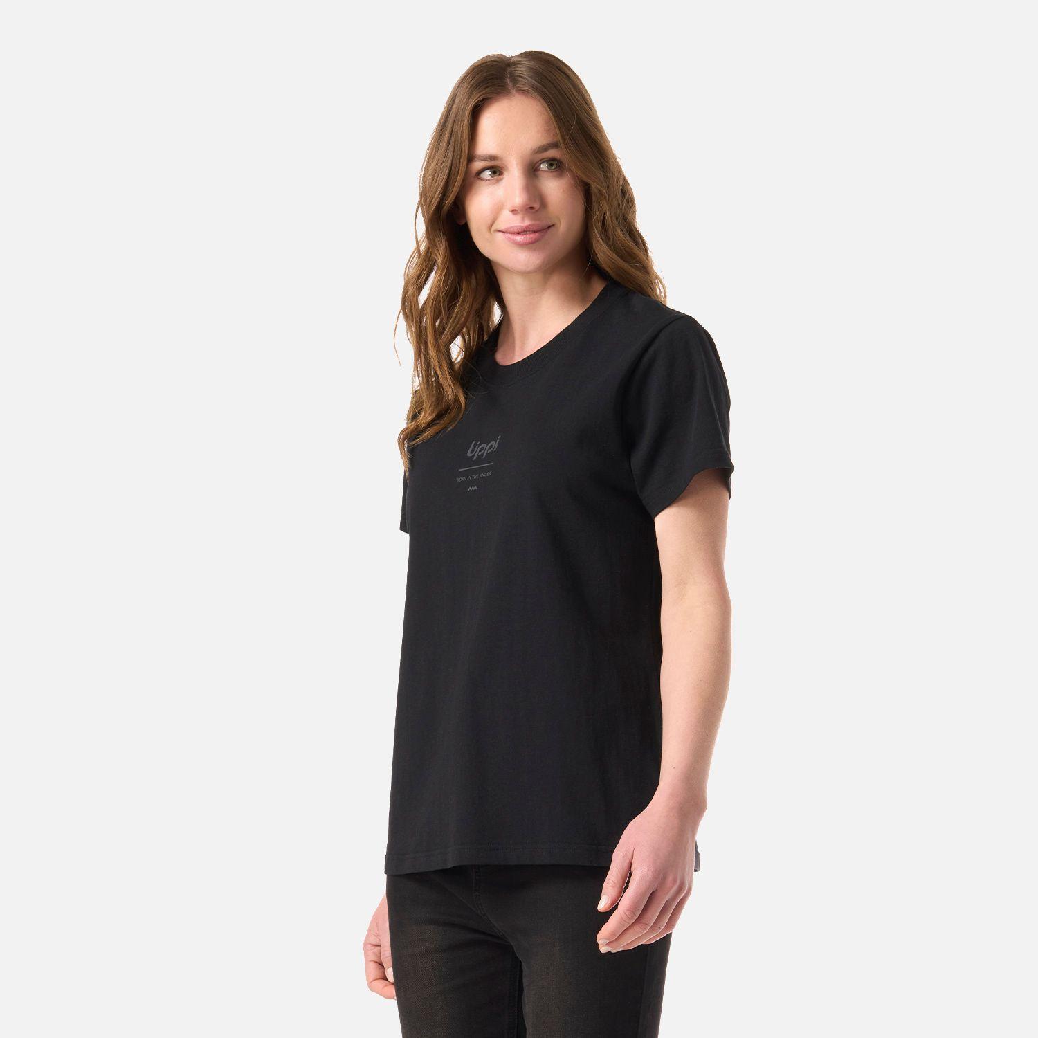 Polera Mujer Ulmo Mid Point T-Shirt Negro Lippi V26-1