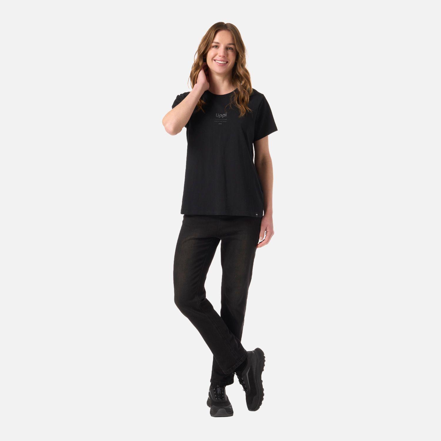 Polera Mujer Ulmo Mid Point T-Shirt Negro Lippi V26-4